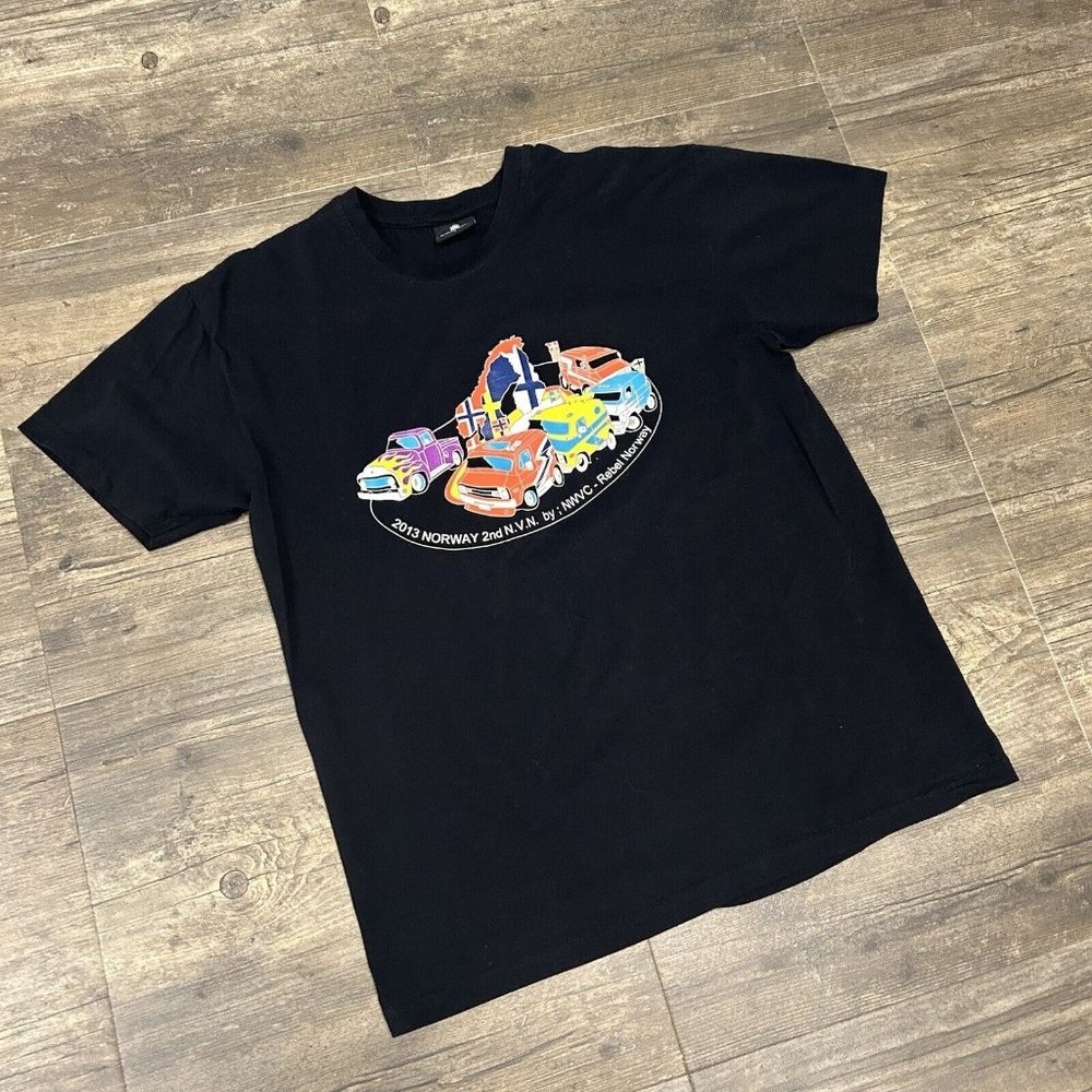 Rebel Vanners Club Norway 2013‎ Norway 2nd N.V.N. Tshirt Men Size Large